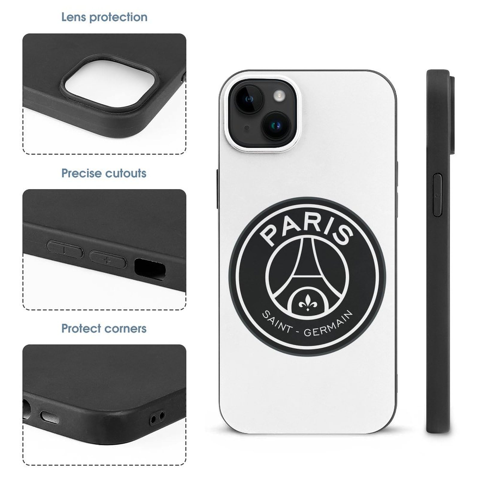 Amazon.co.jp: DESHVA iPhone 15 Plus ケース パリサンジェルマン